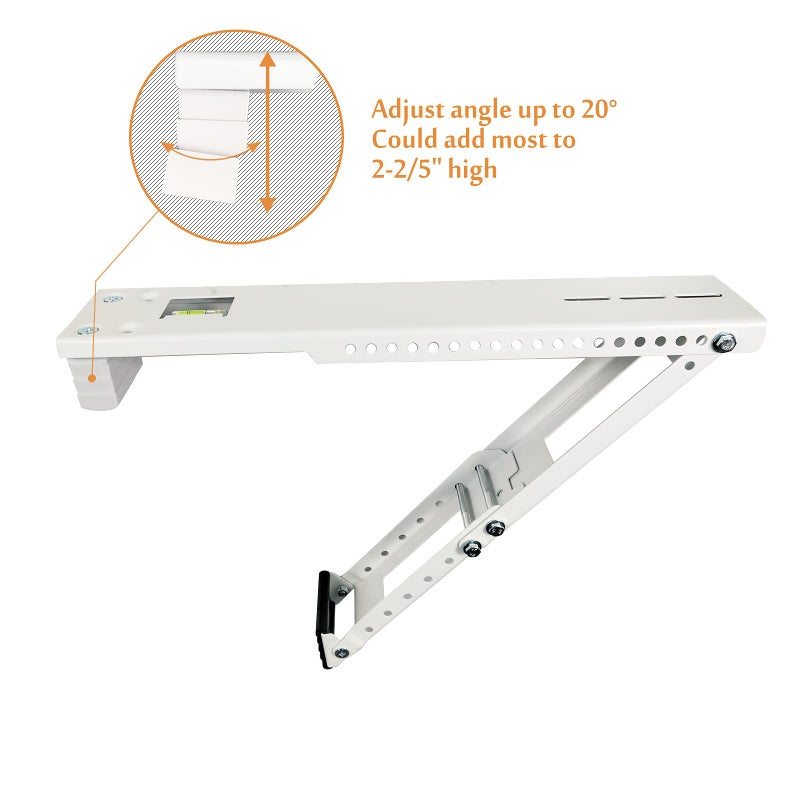 Foozet Window Air Conditioner Support Bracket Heavy Duty, Up to 165 lbs, Fits Up to 24K btu A/C Unit - Image 4